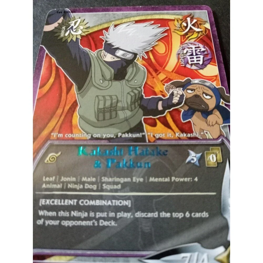 Naruto CCG, Kakashi Hatake Pakkun, 573, Rainbow Letters